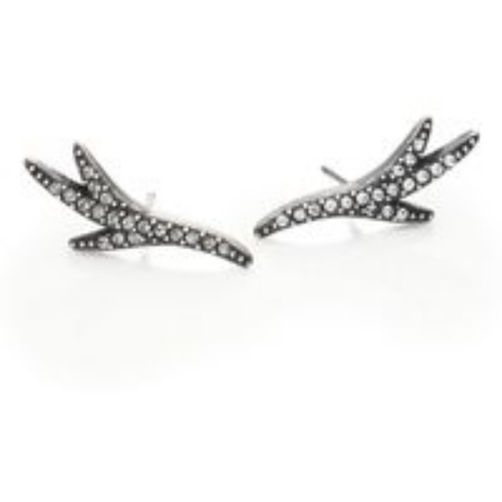New Giles and Brother crystal thorn earrings